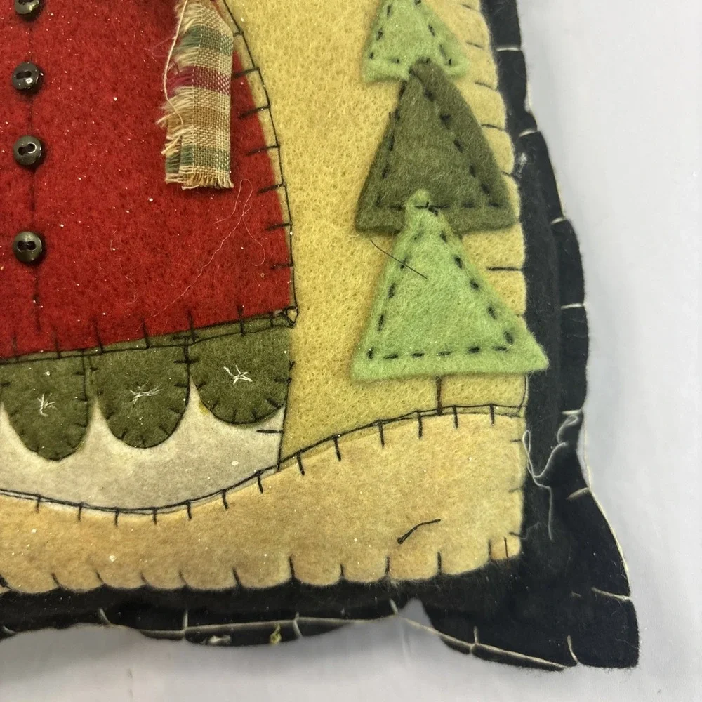Two Decorative Pillow Snowman 9x13